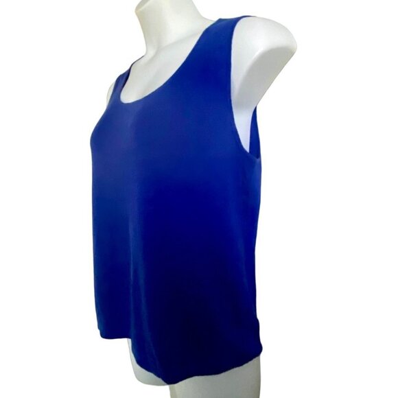 Chico's Seanna Tank Linen Blend Blue Chico's Size 3 - US Size XL NEW NWT - Picture 3 of 9